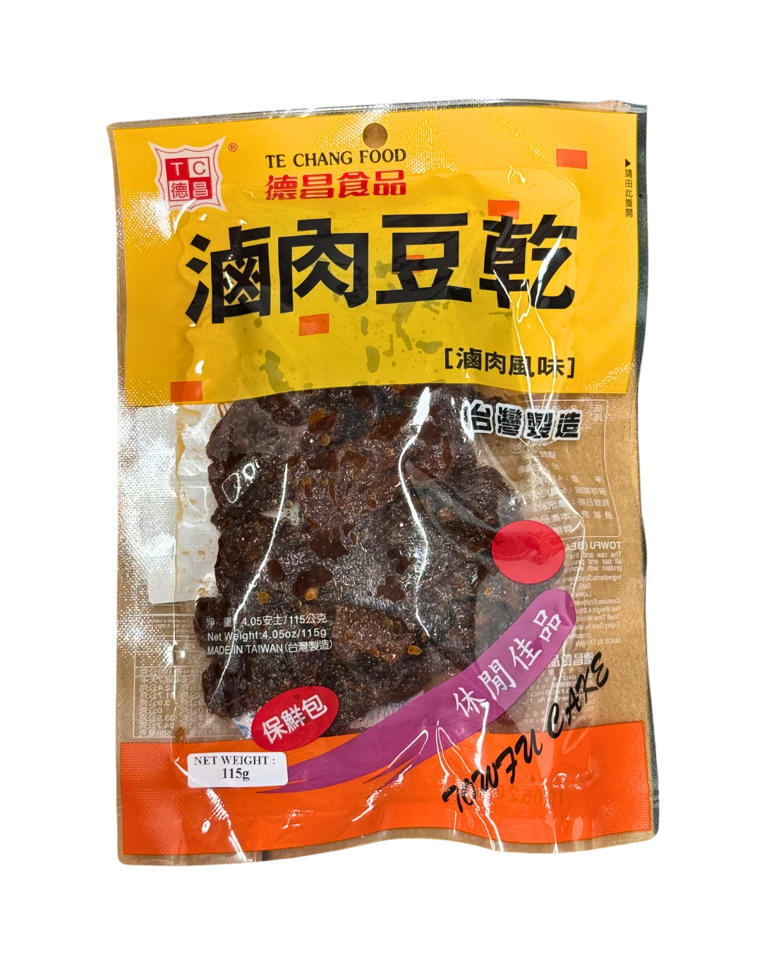 TC Dried Bean Curd - Pork 德昌 滷肉豆乾 115g
