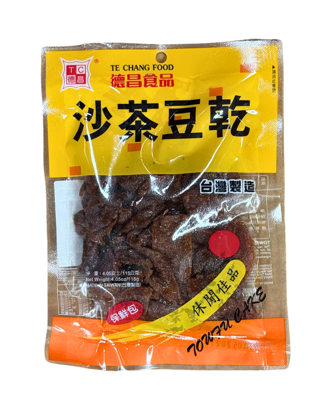 TC Dried Bean Curd - Shacha Sauce 德昌 沙茶豆乾 115g
